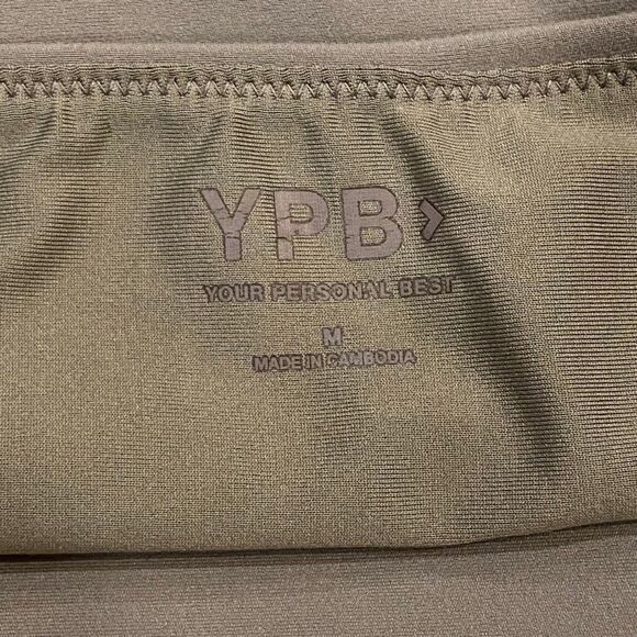 YPB by Express Brown V-Neck Active Tank Top Size M Medium - Picture 3 of 5